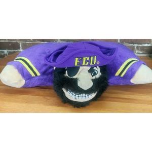 East Carolina University Purple Gold Pirates Tigers Pillow Pet